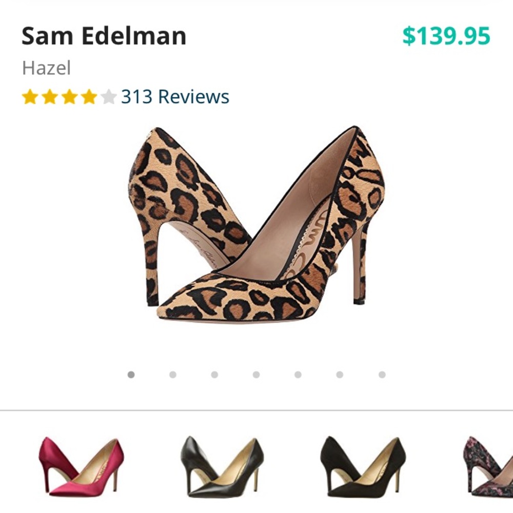 Sam Edelman cheetah print pumps, lightly worn